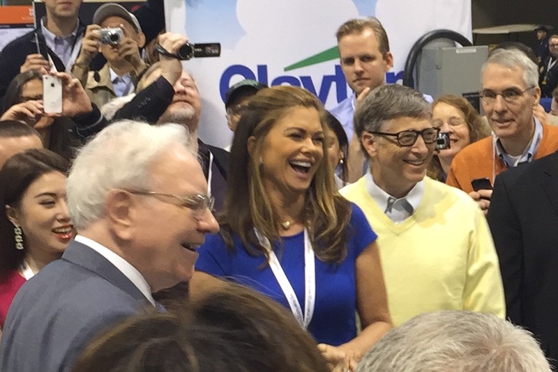 Warren Buffett at the 2015 Berkshire Hathaway Shareholders Meeting