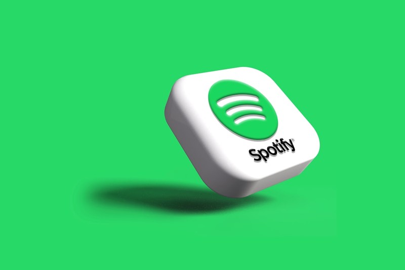Spotify logo on green background