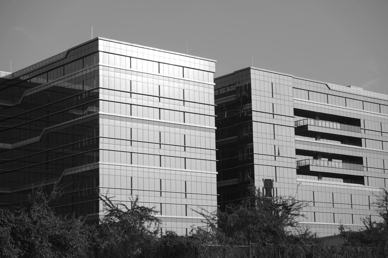 Modern office buildings in Bengaluru, India's IT capital