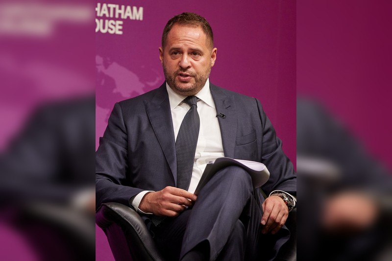 Andriy Yermak, Head of the Office of the President of Ukraine, speaking at Chatham House in London